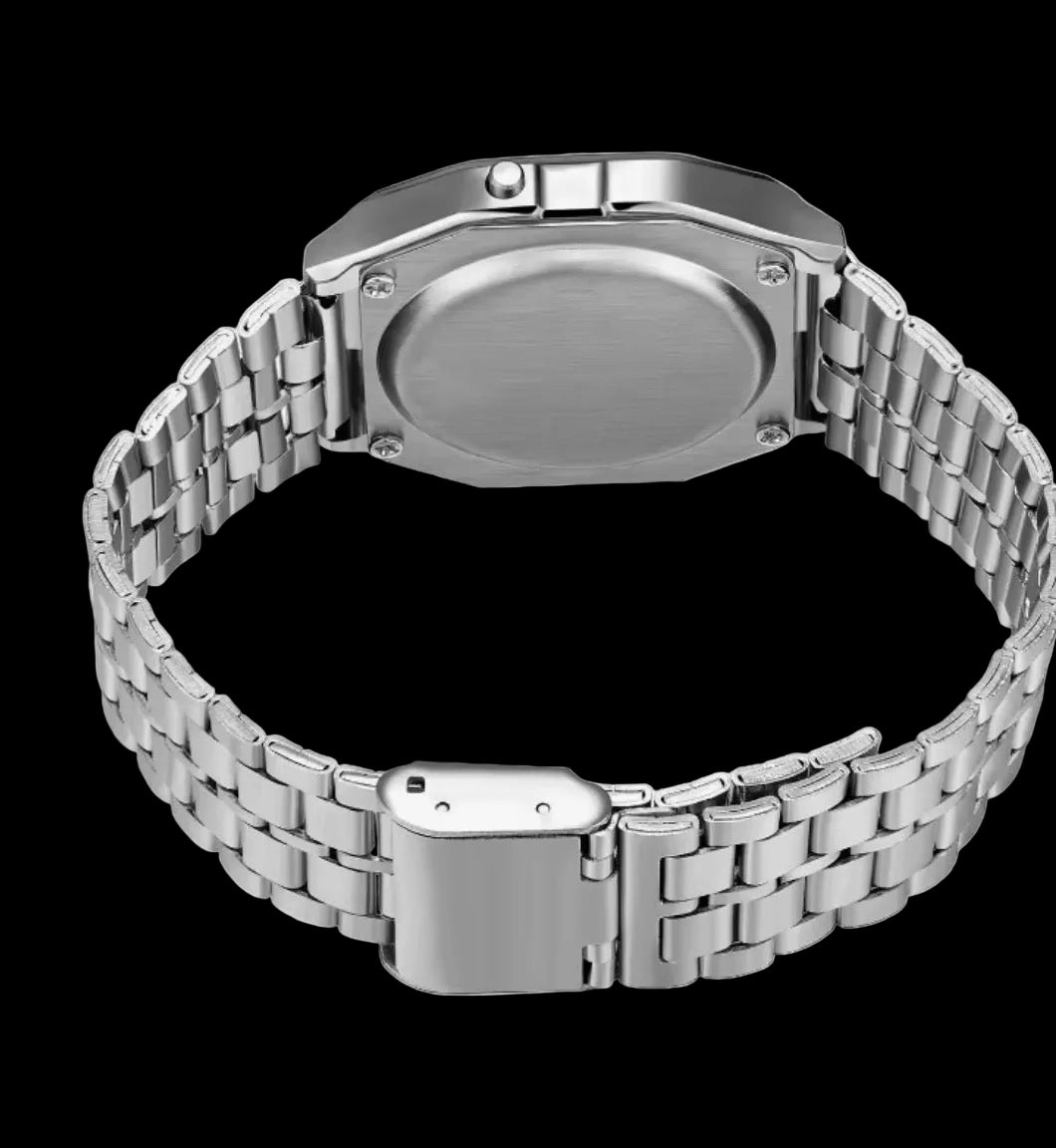 A158W Style Digital Stainless Steel Watch