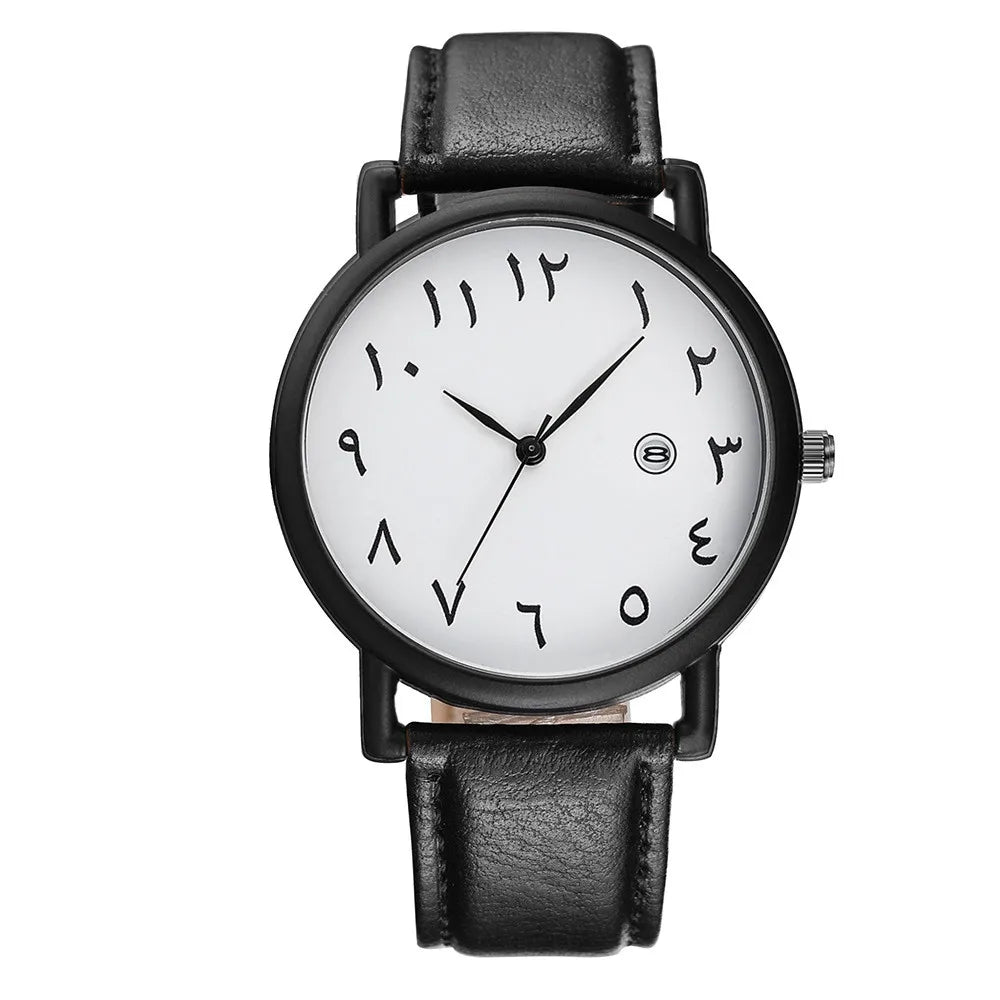 Men's Watches 2025 Simple Sport Arabic Numerals Analog Quartz Wristwatches Fashion Casual Leather Man Watches Relogios Masculino