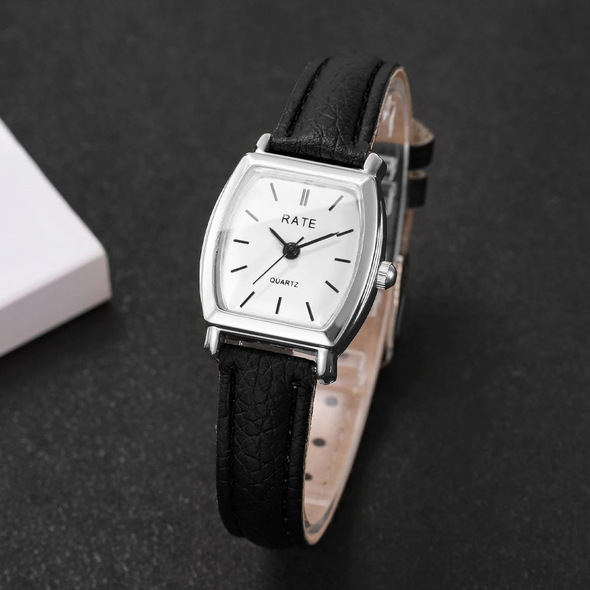 Women's Watch Fashion Small Arabic Quartz Watches Leather Band Wristwatches