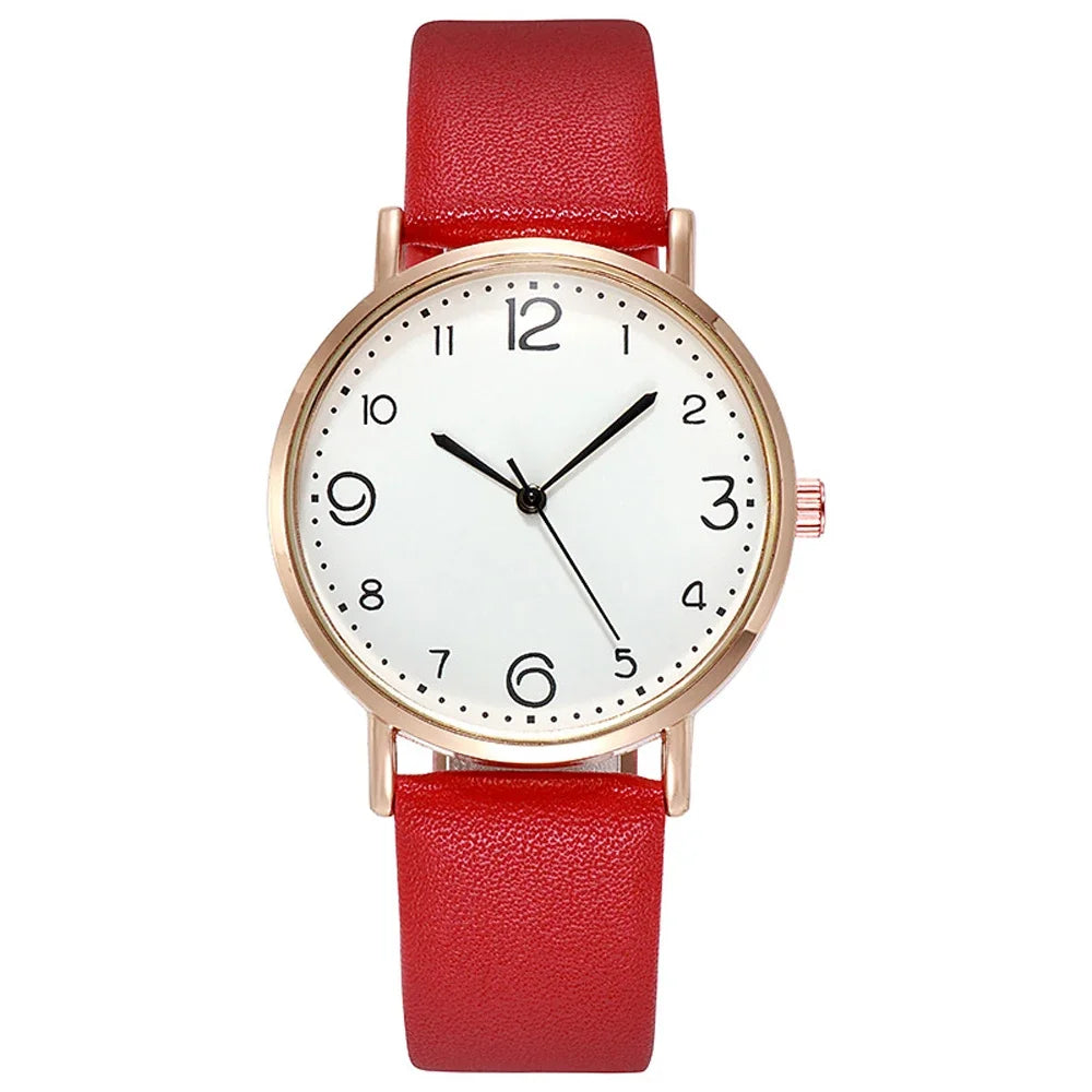 Digital Wristwatch for Women, Quartz Watch, Simple Belt, Casual Accessories, Gift for Female Friend, New, Round