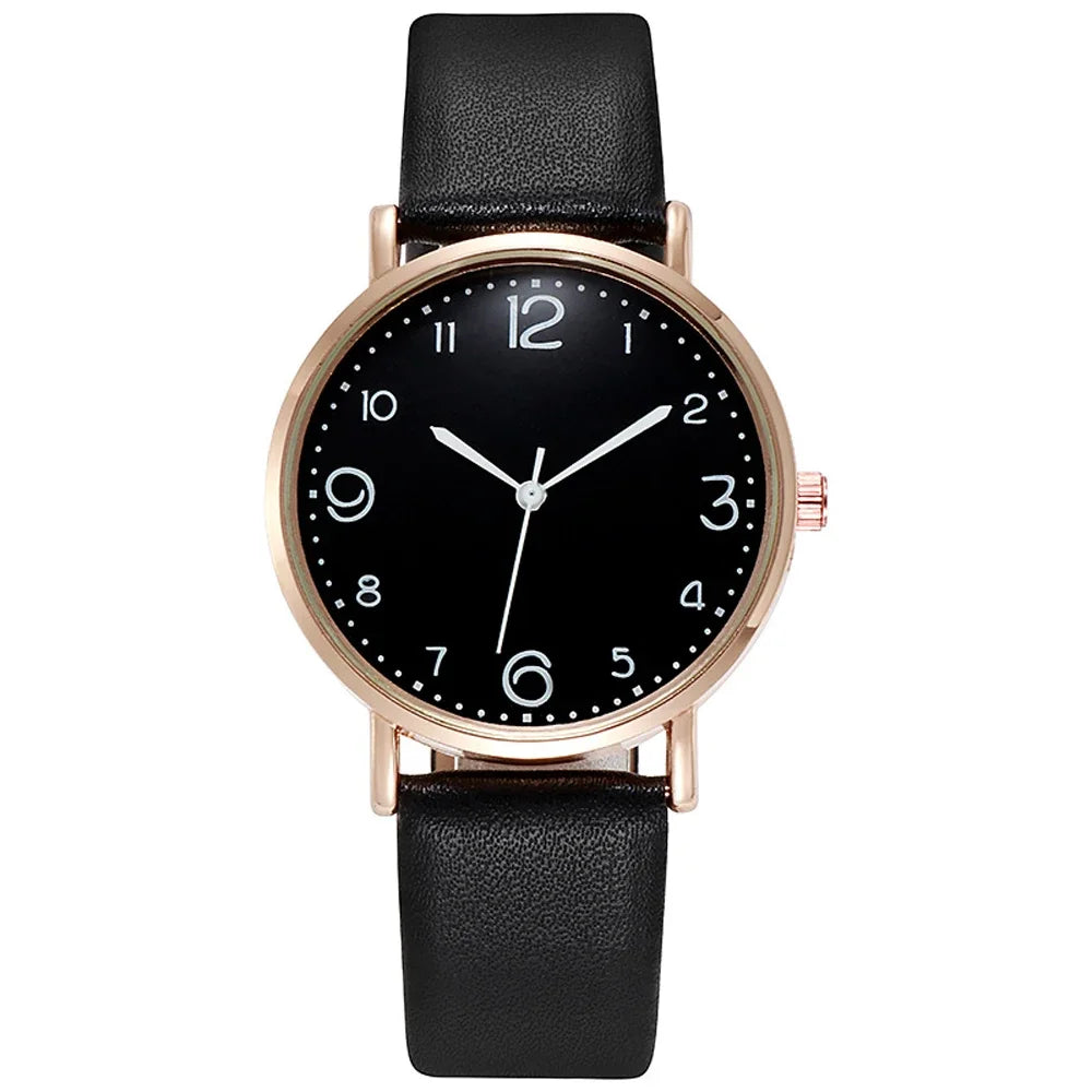 Digital Wristwatch for Women, Quartz Watch, Simple Belt, Casual Accessories, Gift for Female Friend, New, Round