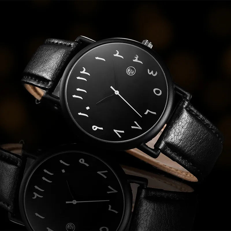 Men's Watches 2025 Simple Sport Arabic Numerals Analog Quartz Wristwatches Fashion Casual Leather Man Watches Relogios Masculino